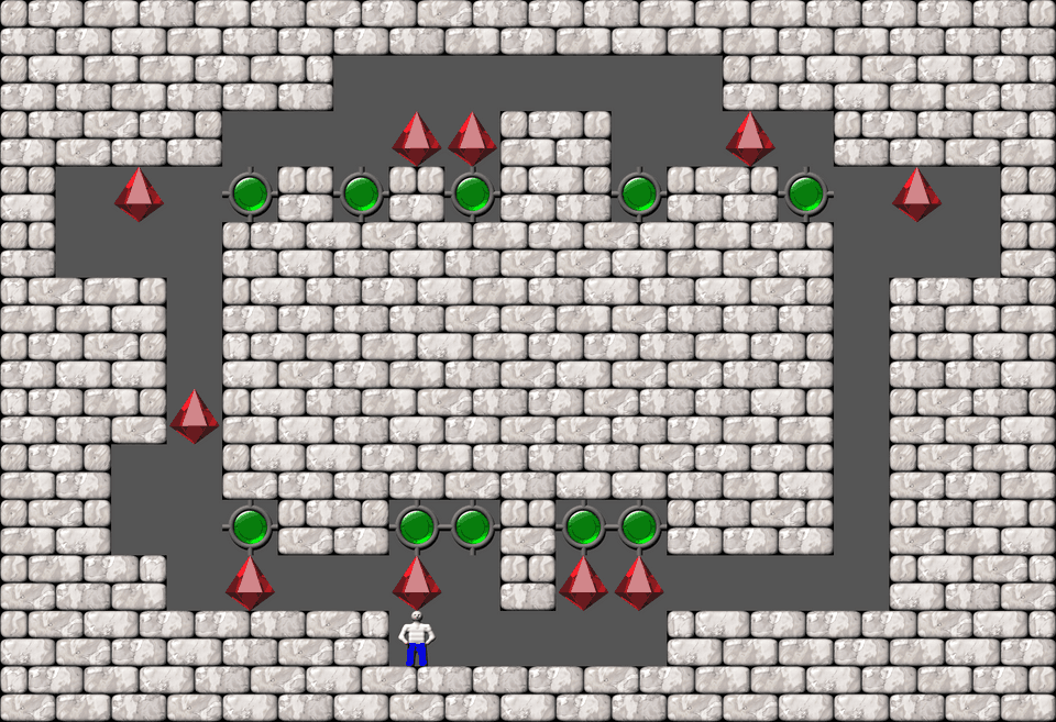 Сокобан More Bugs collections уровень 574